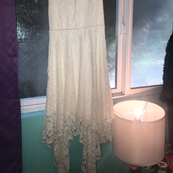 Miss Behave Girls Formal White Lace Dress - Picture 6 of 7